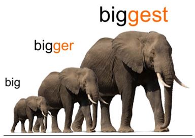 bigger biggest 